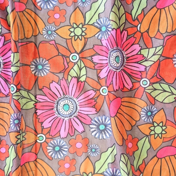 Two 2 Fly Soft Lace Sheer Floral Boho Hippie Western Kimono Cover Up Colorful - Picture 10 of 10